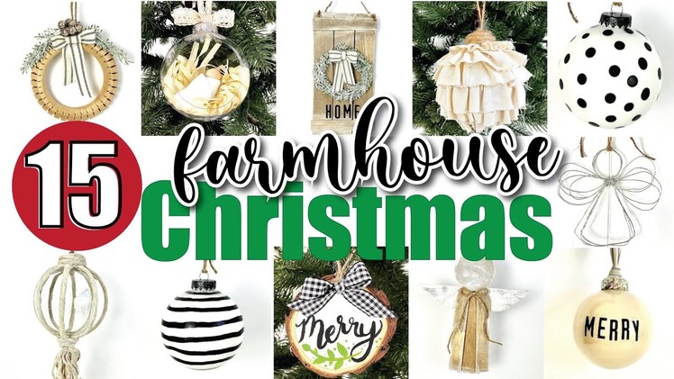 15 EASY Farmhouse Christmas Crafts | Dollar Home Decor for The Holidays