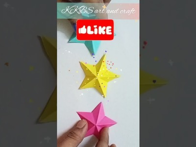 3D Christmas Star ⭐ | Paper Craft #shorts