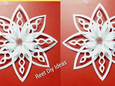 3D snowflakes | Diy Christmas crafts | Christmas decoration ideas | Christmas craft Easy paper decor