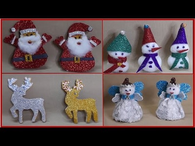 4 DIY Christmas Decoration Ornaments Ideas l Christmas Tree Decorations l #christmas #craft