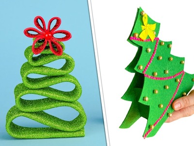 4 idee Albero di Natale fai da te | DIY Christmas Tree Craft Ideas