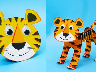 5 DIY ideas easy paper crafts | Symbol 2022 paper tiger | How to make paper TIGER