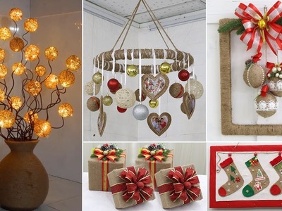 9 Jute craft Christmas decorations ideas ,9 Christmas decoration ideas