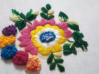 Beautiful flower embroidery collection