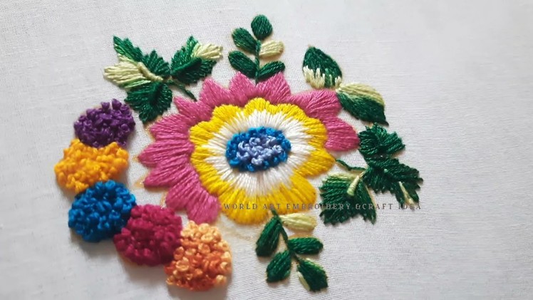 Beautiful flower embroidery collection