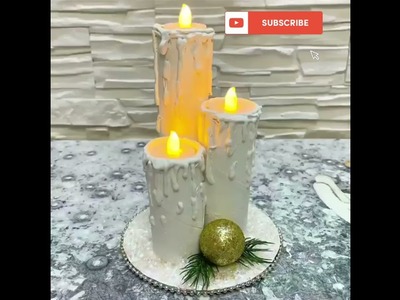 Candle making for Christmas decoration