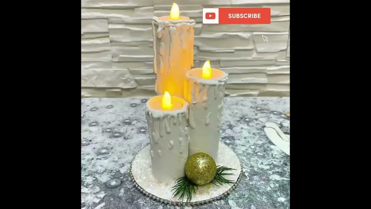 Candle making for Christmas decoration