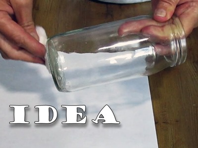 Check out what a cool glass jar decor I made. DIY super idea