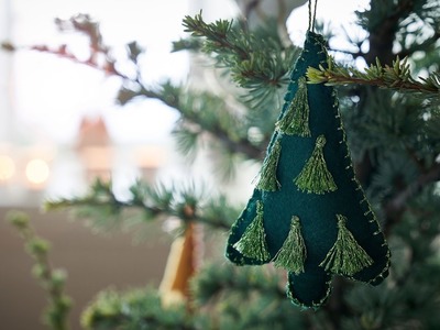 Christmas tree in felt - DIY by Søstrene Grene