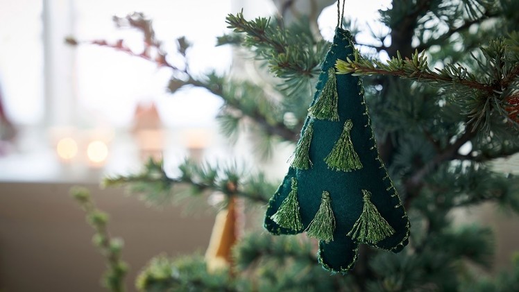 Christmas tree in felt - DIY by Søstrene Grene