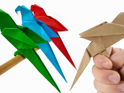 Como Hacer un Loro de Origami | Pájaro de papel | Origami Manualidades ????????????