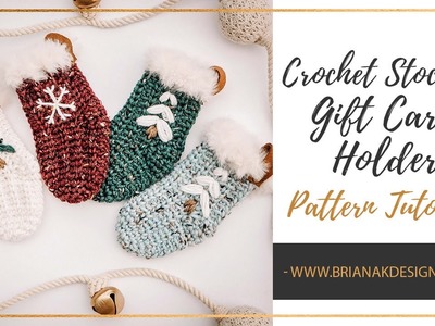 Crochet DIY Gift Card Holder Stocking & Ornament