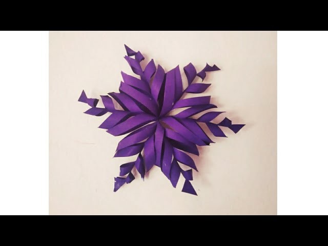 DIY 3D Snowflake Craft | Christmas Crafts | How To Make Paper Snowflake | Paper Crafts #shorts