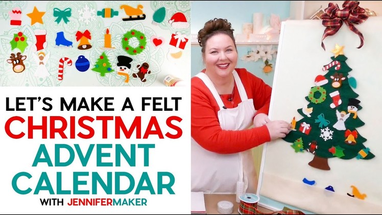 DIY Advent Calendar 2021 ???? Cut Felt on a Cricut Explore and Maker!
