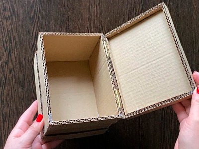 DIY Beautiful cardboard box | Cardboard idea