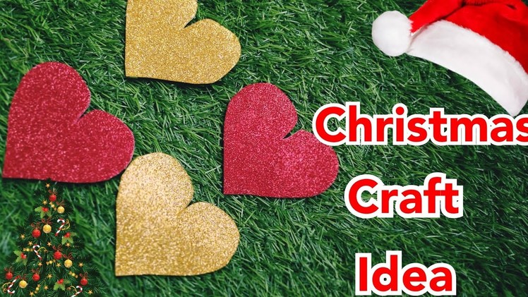 DIY Christmas Decor.Christmas Ornament Tutorial.Glitter foam sheet craft.Foamiran.Art & Craft #usa