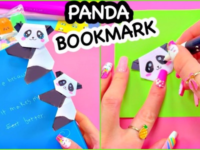 DIY PANDA BOOKMARK - BACK TO SCHOOL - PAPER CRAFTS