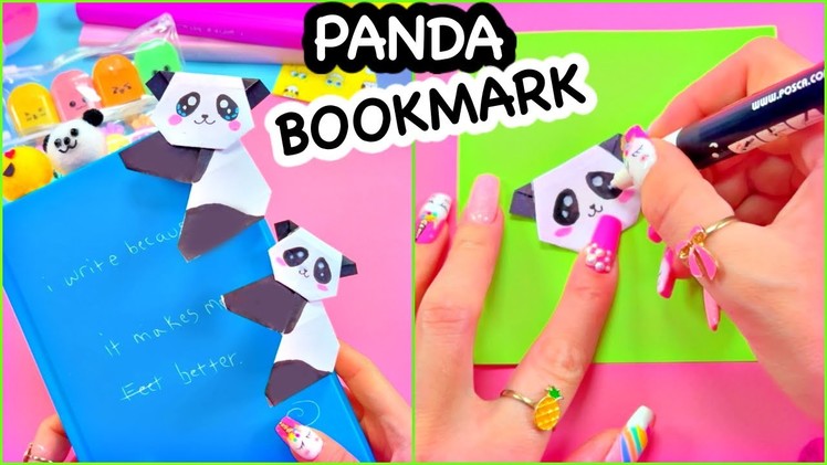 DIY PANDA BOOKMARK - BACK TO SCHOOL - PAPER CRAFTS