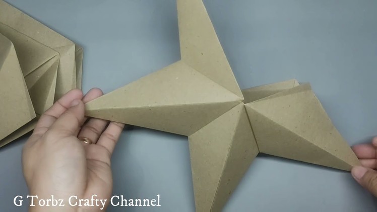 DIY STAR LANTERN | 3D STAR MAKING WITH PAPER | PAPER STARS ORIGAMI