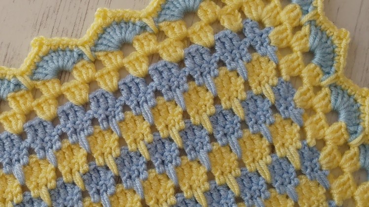Easy and Quick crochet baby blanket pattern for beginners ~Trend 3D Crochet Blanket Knitting Pattern