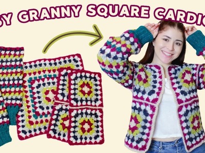EASY Granny Square Cardigan Tutorial