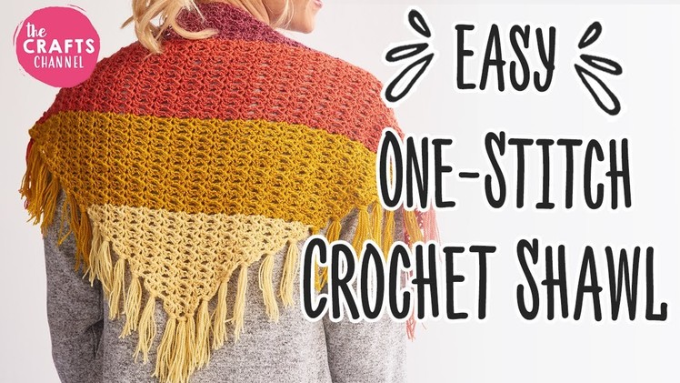 Easy One-Stitch Crochet Shawl
