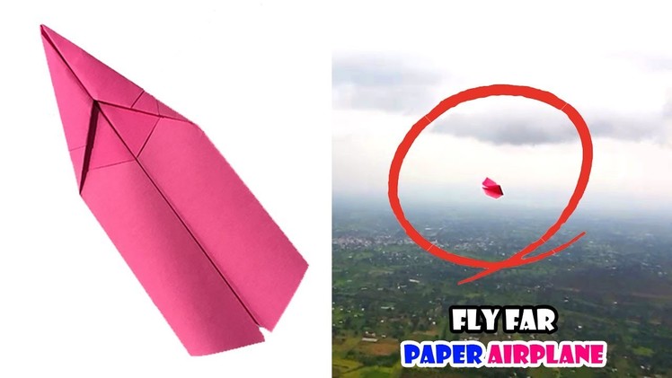 EASY Paper Airplane that Flies REALLY Far - Amazing Dart Paper Airplane
