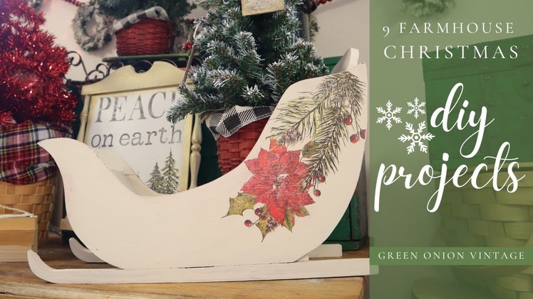 Ep 2 Farmhouse Christmas DIY Projects | Vintage Christmas Decorations | Iron Orchid Designs