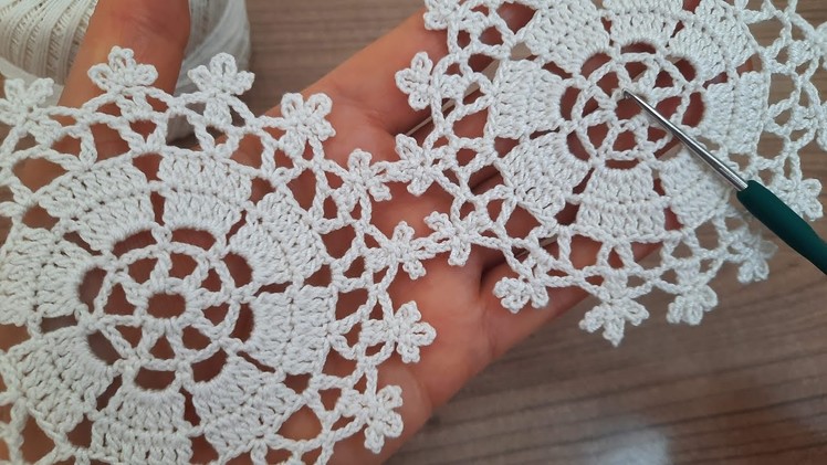 FANTASTIC Beautiful Flower Crochet Pattern Motif Knitting Online Tutorial for beginners Tığ işi örgü
