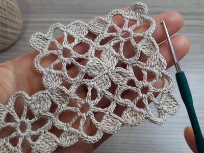 FANTASTIC Very Easy Beautiful Flower Crochet Pattern knitting Online Tutorial for beginners Tığ işi