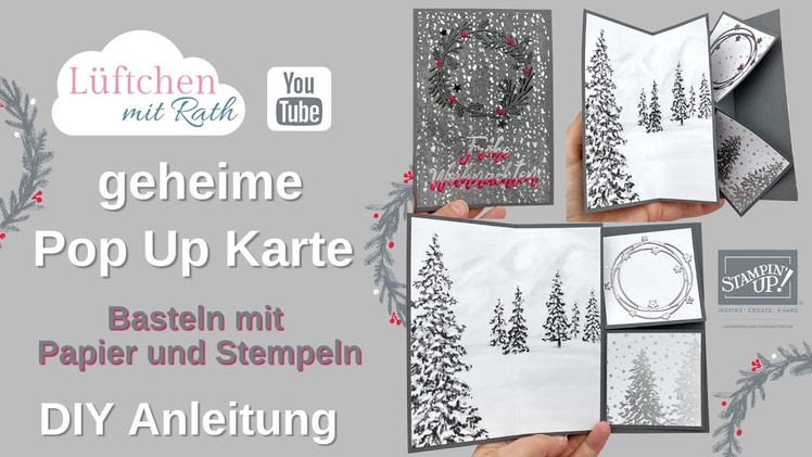 Geheime Pop Up Karte | Stampin Up | Weihnachten 2021