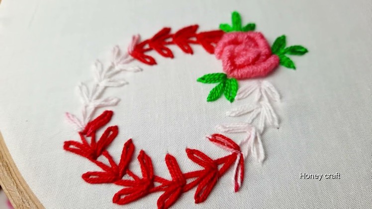 Hand Embroidery | Circle Flower Embroidery Design