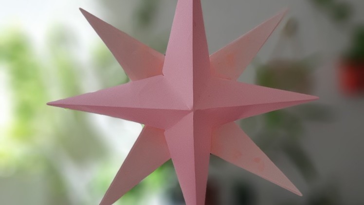 HOW TO MAKE A 3D STAR || CHRISTMAS STAR || PAPER STAR || ML CRAFTS #17