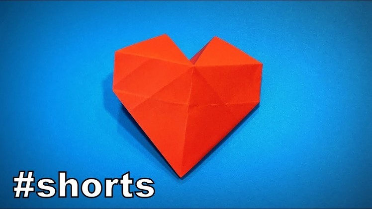 How to Make a Paper 3D Heart | Origami 3D Heart | Easy Origami ART Paper Crafts #shorts