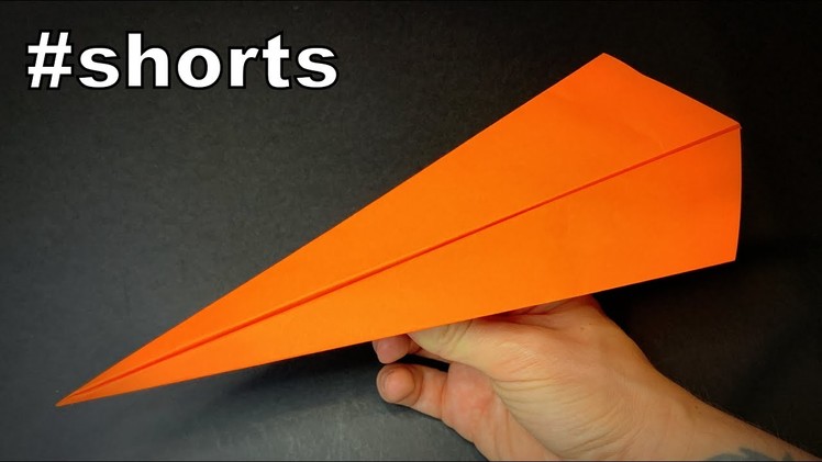 How to Make a Paper Airplane that Flies Far | Origami Airplane Easy #shorts