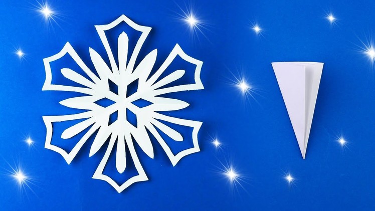 How to make a paper snowflake for Christmas [Paper cutting]