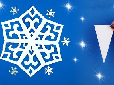 How to make a paper snowflake for Xmas [Paper cutting]