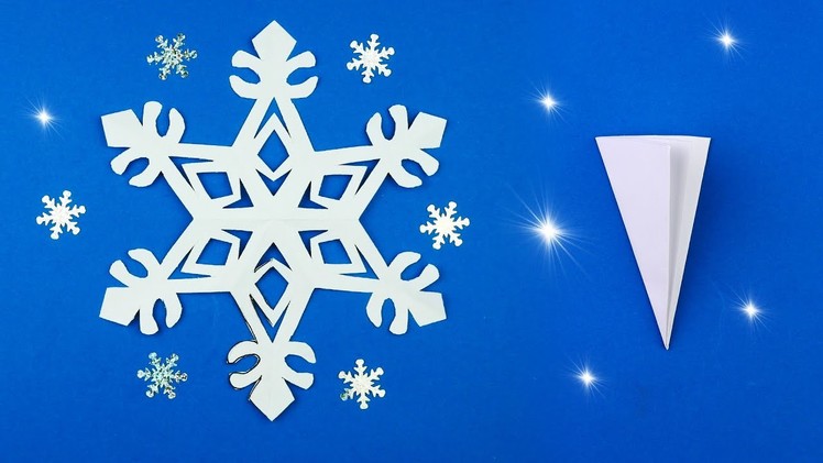 How to make a paper snowflake for Christmas [Paper cutting]