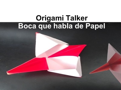 How to Make an origami paper talking Puppet ???? - Cómo hacer una boca de Papel