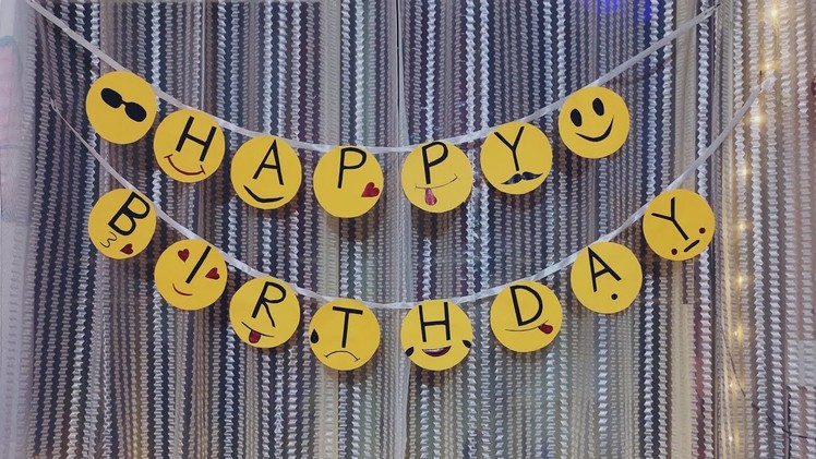 How to make Birthday Banner | Birthday Decoration Ideas at Home | DIY | DIY Birthday Banner | #2022