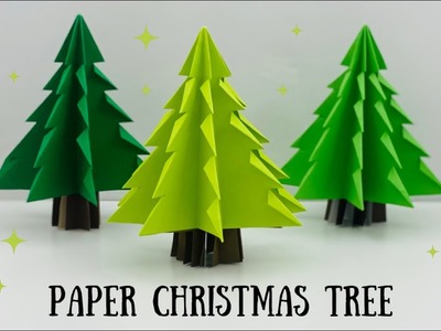 How To Make Easy Paper Christmas Tree  For Kids. Nursery Craft Ideas.Paper Craft Easy. KIDS crafts