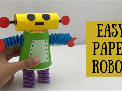 How To Make Moving Paper ROBOT Toy For Kids. Nursery Craft Ideas. Paper Craft Easy. KIDS crafts