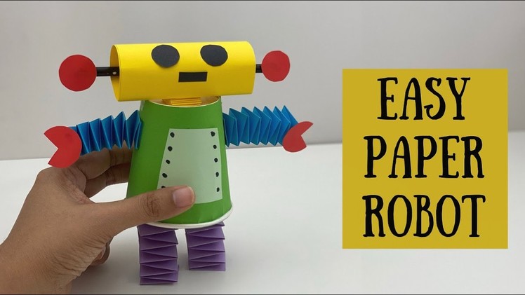How To Make Moving Paper ROBOT Toy For Kids. Nursery Craft Ideas. Paper Craft Easy. KIDS crafts