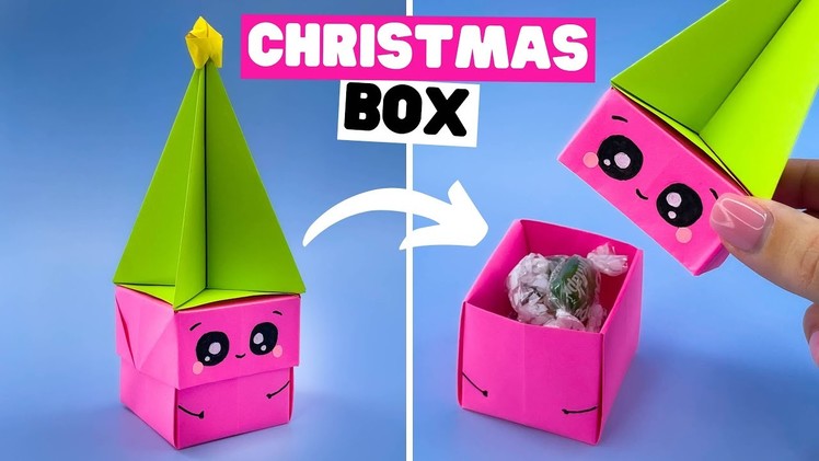 How to make origami CHRISTMAS BOX [origami Christmas DIY]