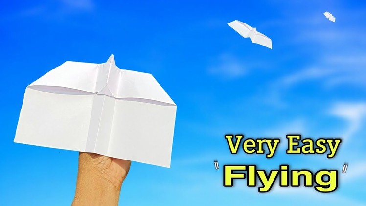 How to make very easy plane, flying a4 paper plane, new paper glider, paper airplane, v simple