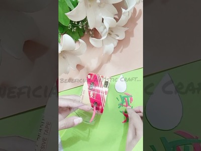 Let's Try Something New ????????Earring | Waste Material Ideas.Paper Craft | Waste Material #diy #shorts