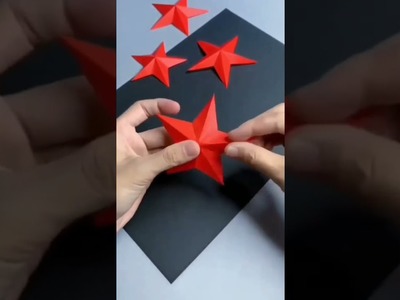 Make 3d star using paper⭐