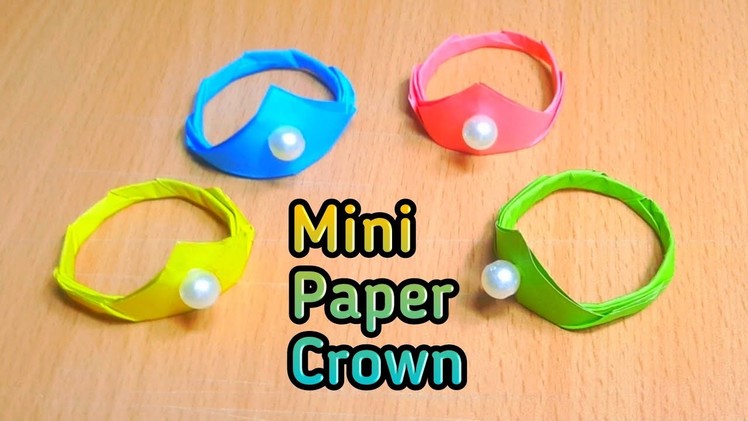 Mini paper Crown . paper craft.Origami crown #shorts #ytshorts#yutubeshorts #diy