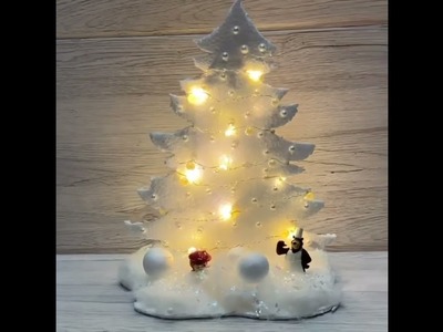 New easy idea making Christmas tree waste thermocol