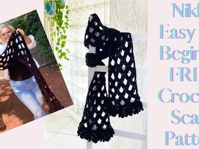 Nikki Crochet Scarf Part 3 Edging Easy for Beginners Free Crochet Pattern